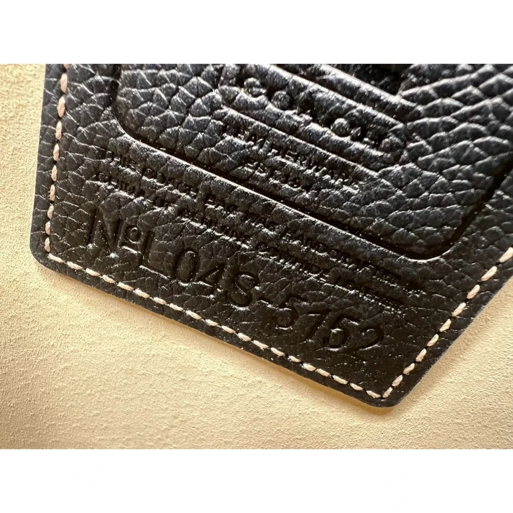 Vintage Coach 5152 Black Pebbled Leather Briefcase Laptop Portfolio Bag CLC